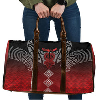 Aotearoa Maori Iwi Heritage Travel Bag Ngapuhi Kokowai LT7 Red - Polynesian Pride