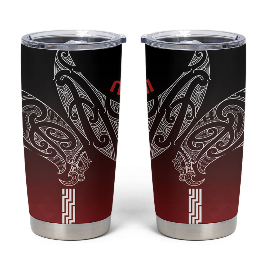 Aotearoa Maori Iwi Heritage Tumbler Cup Ngapuhi Kokowai LT7 Red - Polynesian Pride