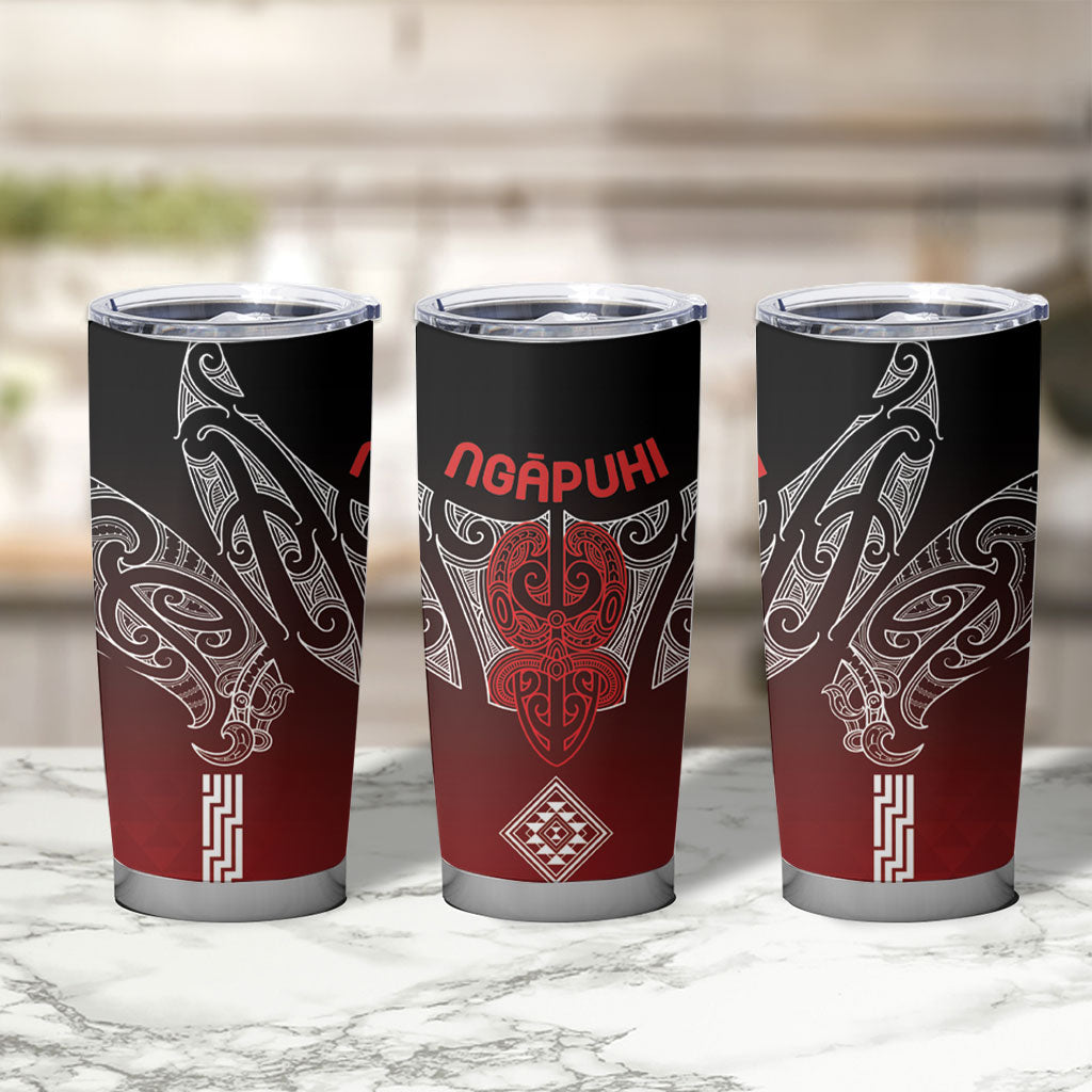 Aotearoa Maori Iwi Heritage Tumbler Cup Ngapuhi Kokowai LT7 - Polynesian Pride