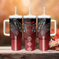 Aotearoa Maori Iwi Heritage Tumbler With Handle Ngapuhi Kokowai LT7 - Polynesian Pride