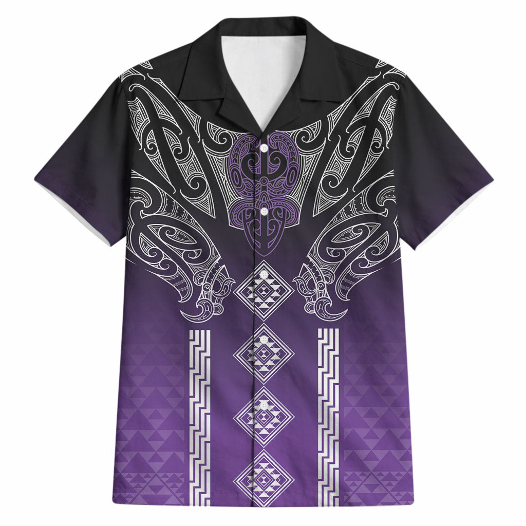 Aotearoa Maori Iwi Heritage Hawaiian Shirt Ngati Porou Waiporoporo LT7 Purple - Polynesian Pride