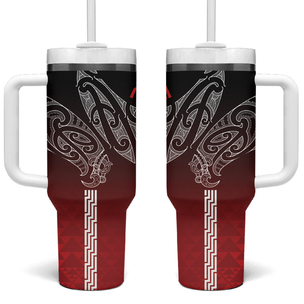 Aotearoa Maori Iwi Heritage Tumbler With Handle Ngati Porou Waiporoporo LT7 One Size: 40 oz Purple - Polynesian Pride
