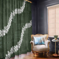 Hawaii Aloha Window Curtain Sage Quilt Patch Work Mix Plumeria Lei