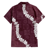 Hawaii Aloha Family Matching Summer Maxi Dress and Hawaiian Shirt Champange Quilt Patch Work Mix Plumeria Lei