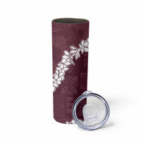 Hawaii Aloha Skinny Tumbler Champange Quilt Patch Work Mix Plumeria Lei