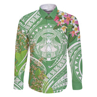 Aloha Molokai Island Family Matching Long Sleeve Bodycon Dress and Hawaiian Shirt Hawaii Pua Kukui