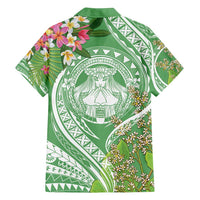 Aloha Molokai Island Family Matching Puletasi and Hawaiian Shirt Hawaii Pua Kukui