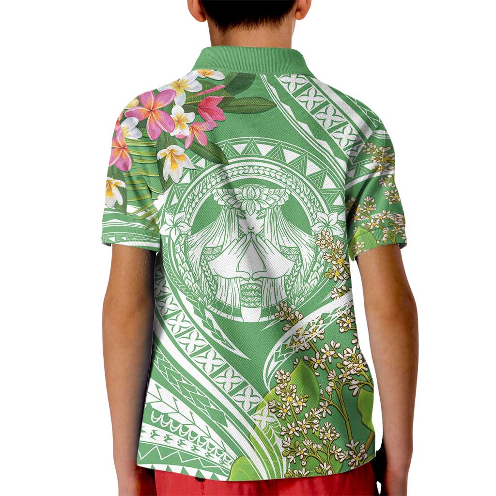 Aloha Molokai Island Kid Polo Shirt Hawaii Pua Kukui LT7 - Polynesian Pride