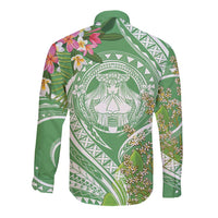 Aloha Molokai Island Long Sleeve Button Shirt Hawaii Pua Kukui LT7 - Polynesian Pride