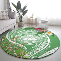 Aloha Molokai Island Round Carpet Hawaii Pua Kukui LT7 - Polynesian Pride