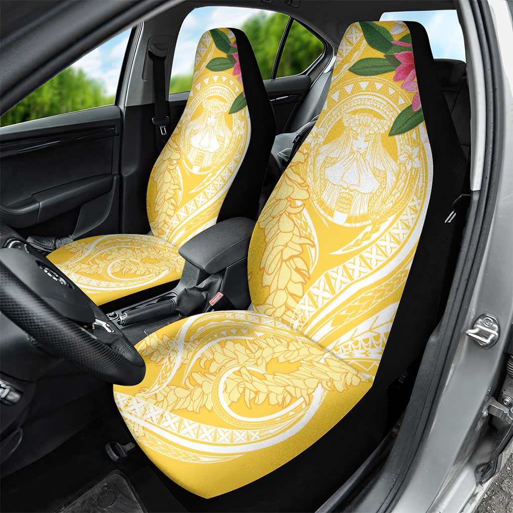 Aloha Hawaii Oahu Car Seat Cover Wahine with Ilima Lei