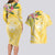 Aloha Hawaii Oahu Couples Matching Long Sleeve Bodycon Dress and Hawaiian Shirt Wahine with Ilima Lei