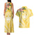Aloha Hawaii Oahu Couples Matching Tank Maxi Dress and Hawaiian Shirt Wahine with Ilima Lei
