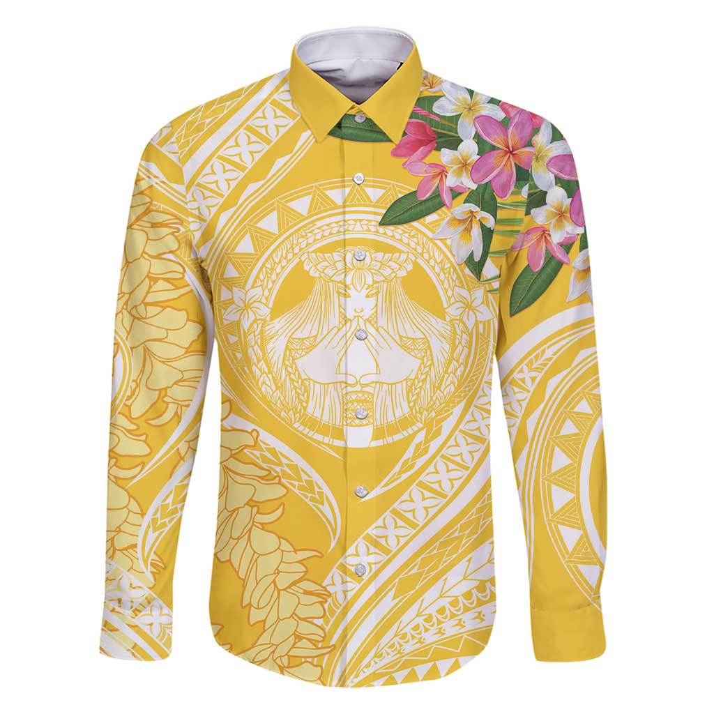 Aloha Hawaii Oahu Family Matching Summer Maxi Dress and Hawaiian Shirt Wahine with Ilima Lei