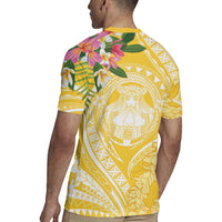 Aloha Hawaii Oahu Rugby Jersey Wahine with Ilima Lei