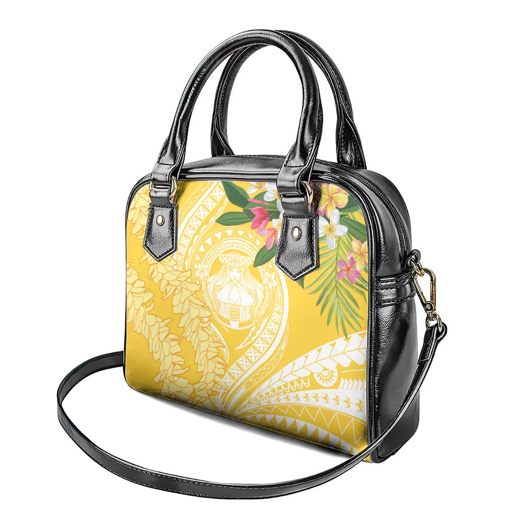 Aloha Hawaii Oahu Shoulder Handbag Wahine with Ilima Lei