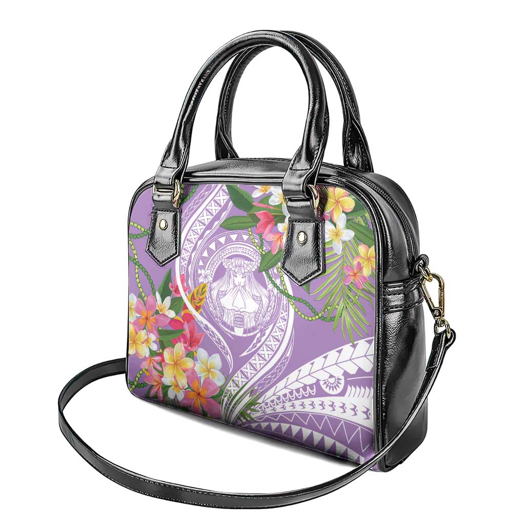 Aloha Hawaii Kauai Shoulder Handbag Frangipani Mix Mokihana Lei
