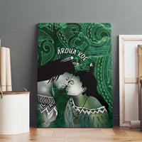 New Zealand Aroha Koe Mama Canvas Wall Art Maori Hongi - Pounamu