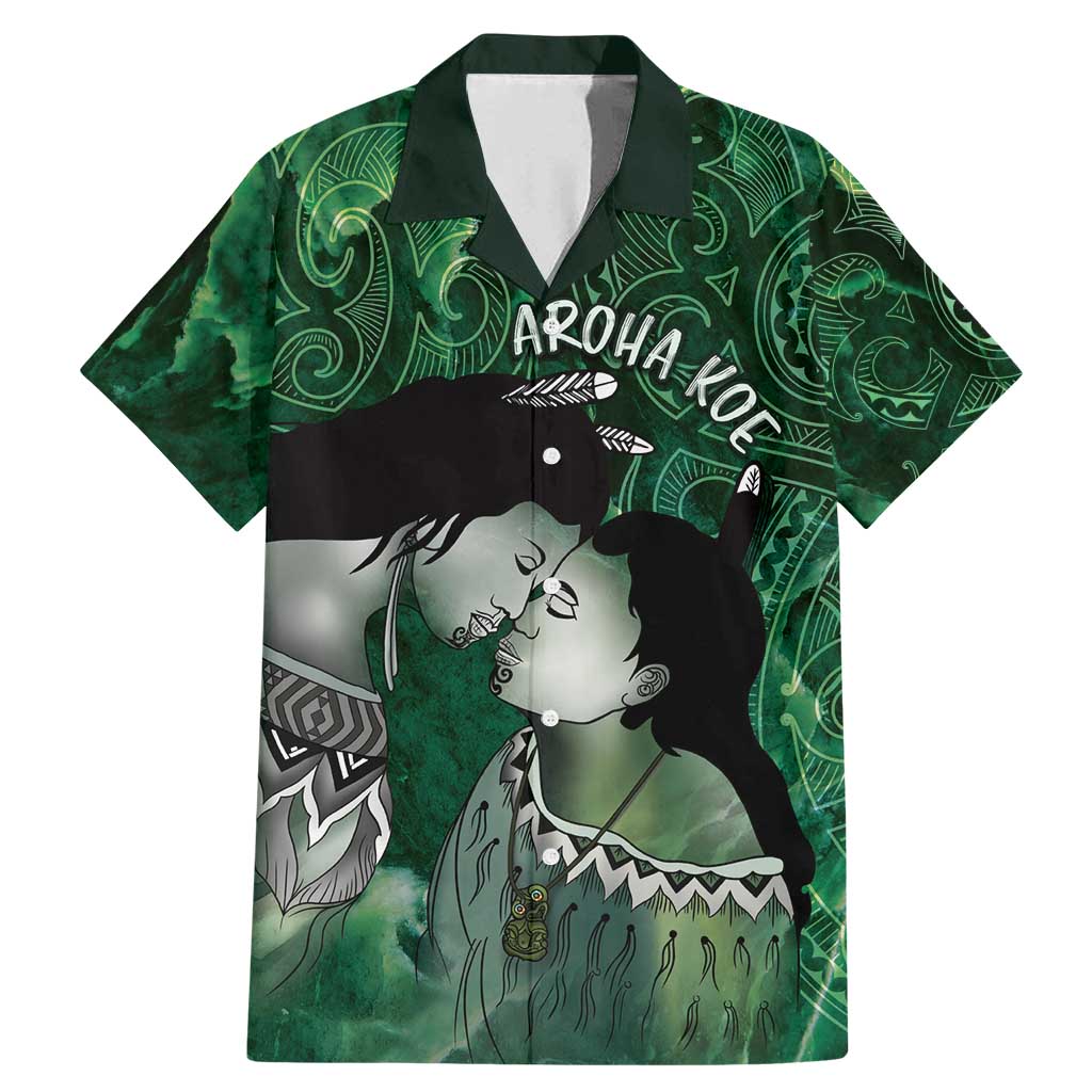New Zealand Aroha Koe Mama Family Matching Mermaid Dress and Hawaiian Shirt Maori Hongi - Pounamu