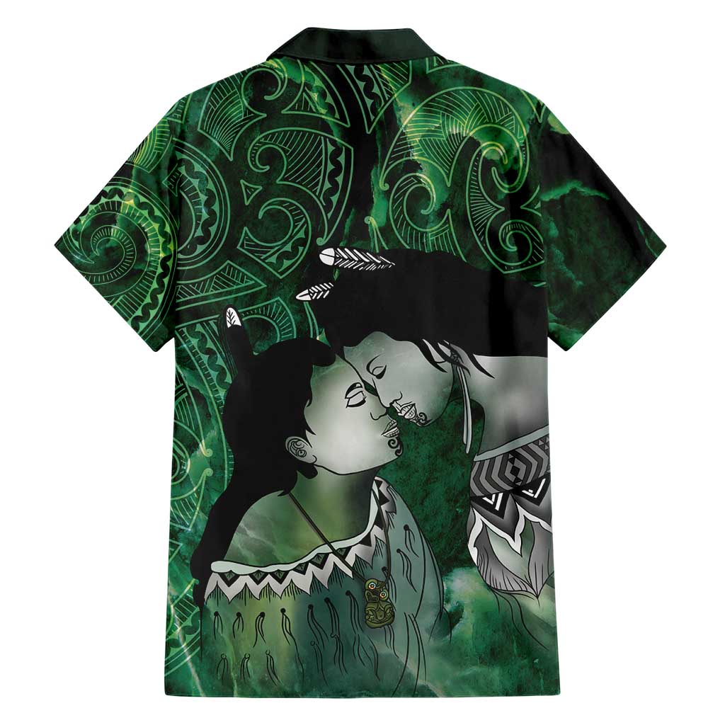 New Zealand Aroha Koe Mama Family Matching Short Sleeve Bodycon Dress and Hawaiian Shirt Maori Hongi - Pounamu