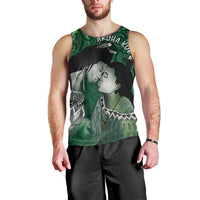 New Zealand Aroha Koe Mama Men Tank Top Maori Hongi - Pounamu