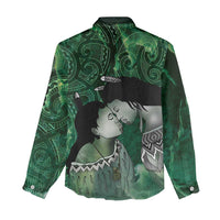 New Zealand Aroha Koe Mama Women Casual Shirt Maori Hongi - Pounamu