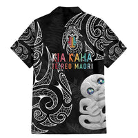 Kia Hara Te reo Maori Family Matching Mermaid Dress and Hawaiian Shirt Manaia Moko Pattern