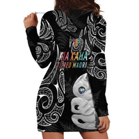 Kia Hara Te reo Maori Hoodie Dress Manaia Moko Pattern