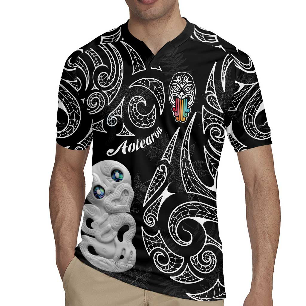 Kia Hara Te reo Maori Rugby Jersey Manaia Moko Pattern