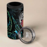 Kia Hara Te reo Maori 4 in 1 Can Cooler Tumbler Manaia Moko Mix Paua Shell