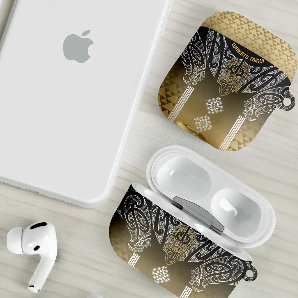 Aotearoa Maori Iwi Heritage AirPods Case Waikato Tainui Parauri LT7 - Polynesian Pride