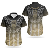 Aotearoa Maori Iwi Heritage Couples Matching Puletasi and Hawaiian Shirt Waikato Tainui Parauri LT7 - Polynesian Pride