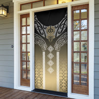 Aotearoa Maori Iwi Heritage Door Cover Waikato Tainui Parauri LT7 - Polynesian Pride