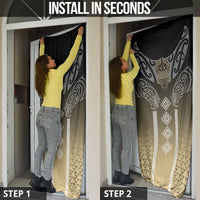 Aotearoa Maori Iwi Heritage Door Cover Waikato Tainui Parauri LT7 - Polynesian Pride