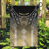 Aotearoa Maori Iwi Heritage Garden Flag Waikato Tainui Parauri LT7 Garden Flag Earth Gold - Polynesian Pride