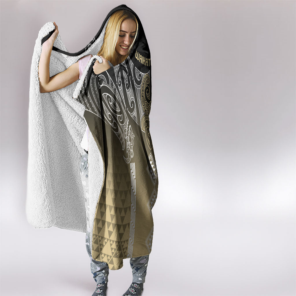 Aotearoa Maori Iwi Heritage Hooded Blanket Waikato Tainui Parauri LT7 - Polynesian Pride