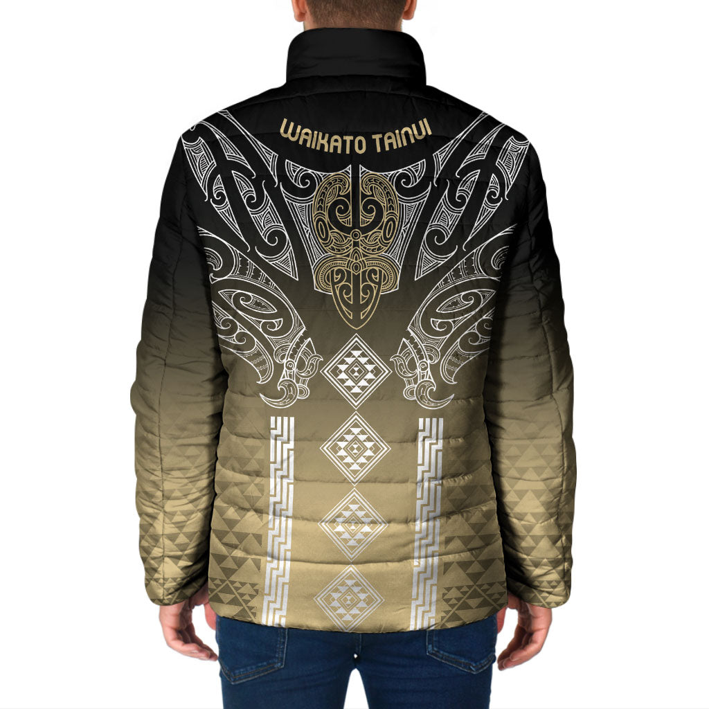 Aotearoa Maori Iwi Heritage Padded Jacket Waikato Tainui Parauri LT7 - Polynesian Pride