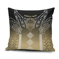 Aotearoa Maori Iwi Heritage Pillow Cover Waikato Tainui Parauri LT7 Earth Gold - Polynesian Pride