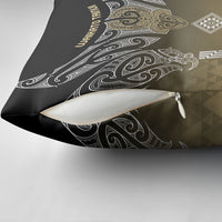 Aotearoa Maori Iwi Heritage Pillow Cover Waikato Tainui Parauri LT7 - Polynesian Pride