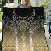 Aotearoa Maori Iwi Heritage Quilt Waikato Tainui Parauri LT7 Earth Gold - Polynesian Pride