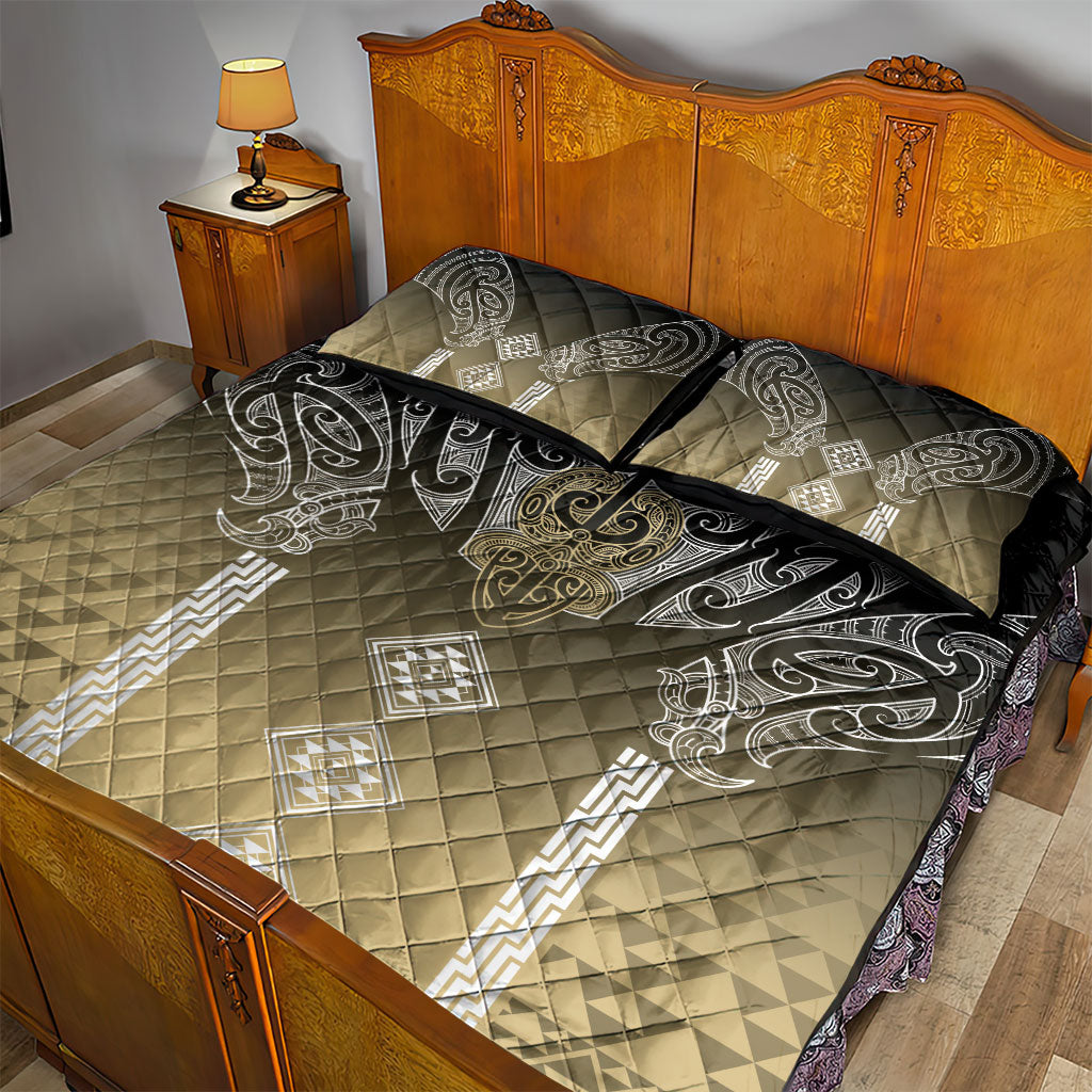 Aotearoa Maori Iwi Heritage Quilt Bed Set Waikato Tainui Parauri LT7 - Polynesian Pride