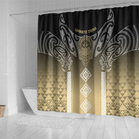 Aotearoa Maori Iwi Heritage Shower Curtain Waikato Tainui Parauri LT7 - Polynesian Pride