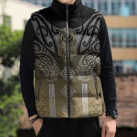 Aotearoa Maori Iwi Heritage Sleeveless Puffer Jacket Waikato Tainui Parauri LT7 - Polynesian Pride