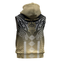 Aotearoa Maori Iwi Heritage Sleeveless Zip Hoodie Waikato Tainui Parauri LT7 - Polynesian Pride