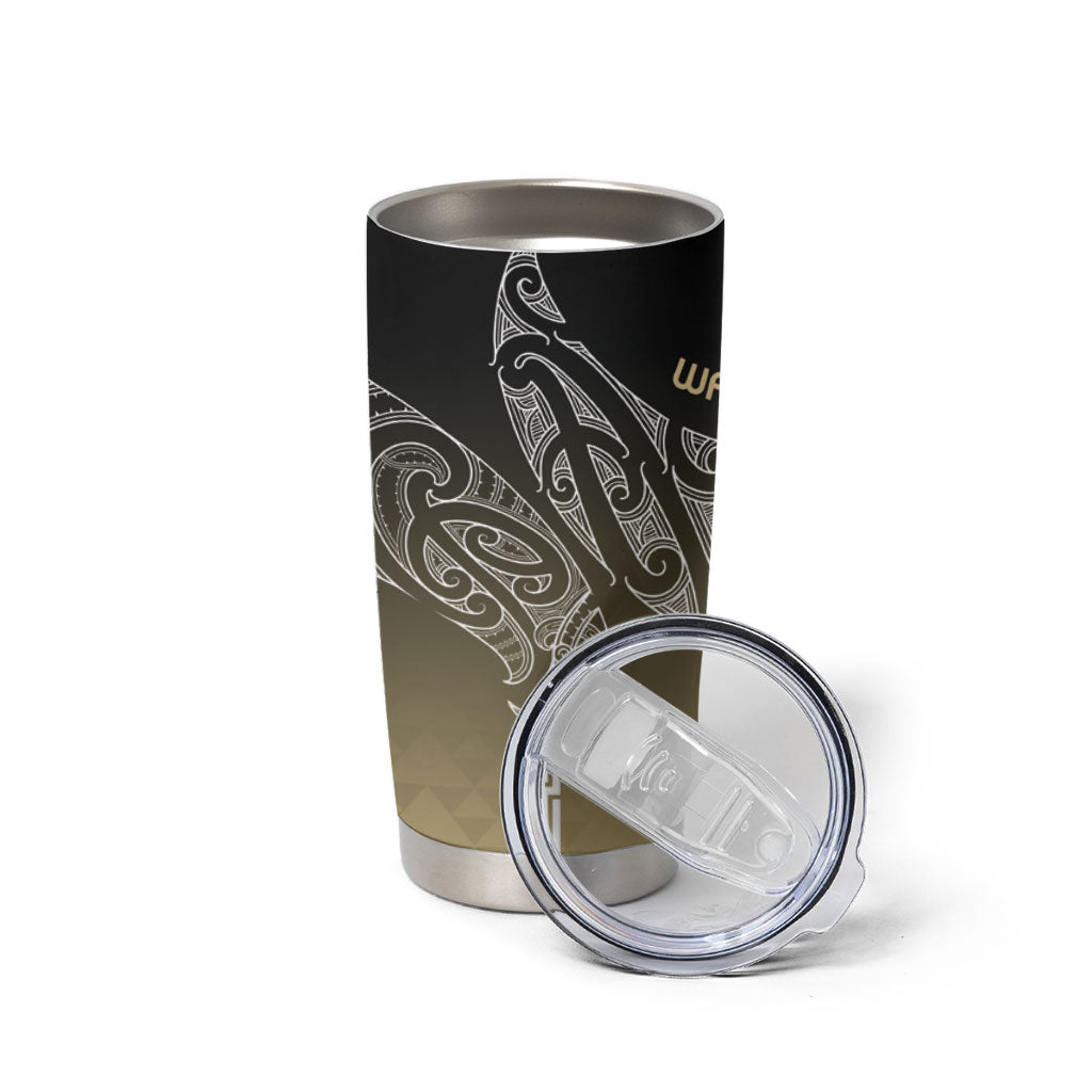 Aotearoa Maori Iwi Heritage Tumbler Cup Waikato Tainui Parauri LT7 - Polynesian Pride