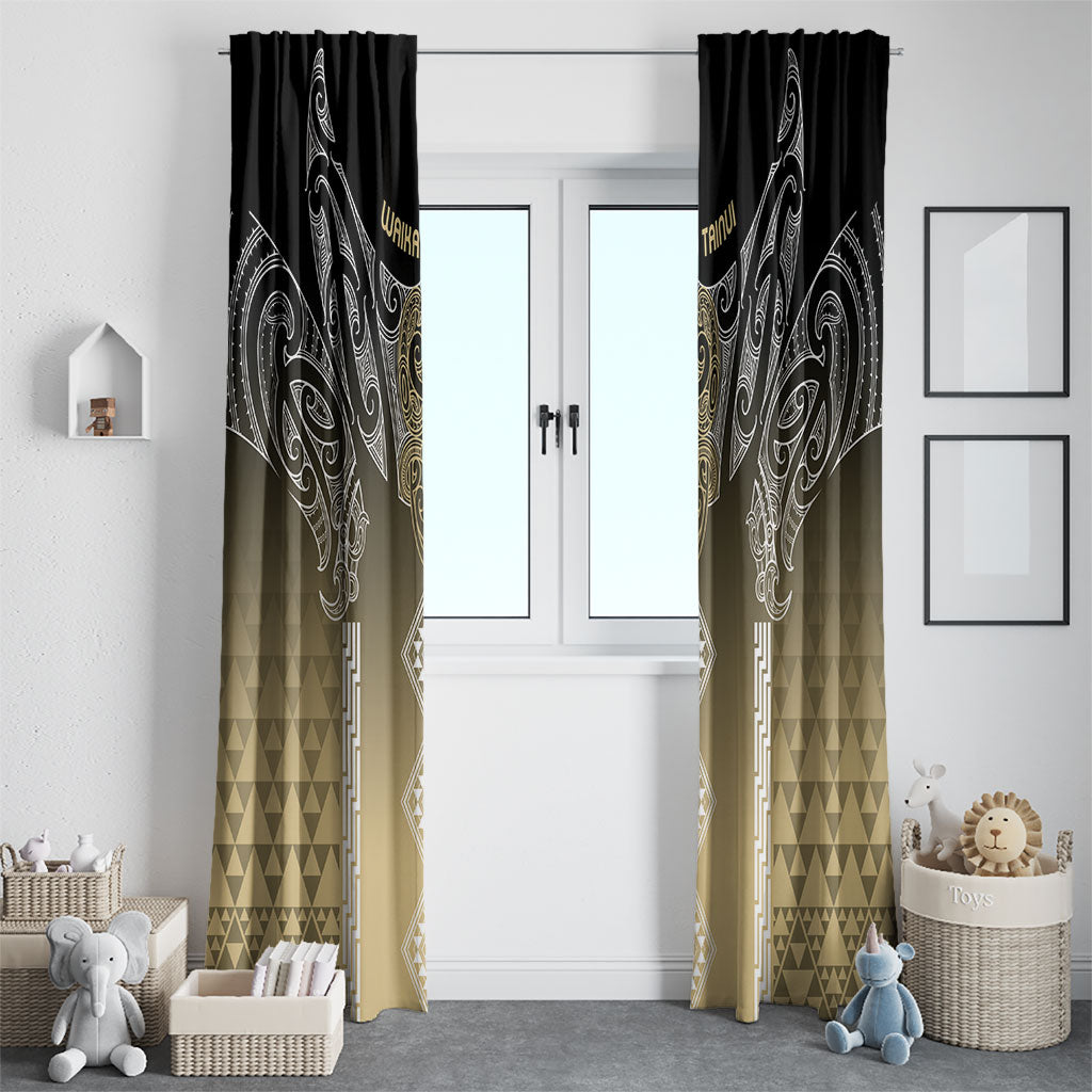 Aotearoa Maori Iwi Heritage Window Curtain Waikato Tainui Parauri LT7 - Polynesian Pride
