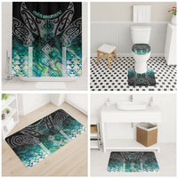 Aotearoa Maori Iwi Heritage Bathroom Set Ngati Kahungunu Paua Shell Turquoise LT7 - Polynesian Pride