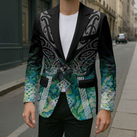 Aotearoa Maori Iwi Heritage Blazer Ngati Kahungunu Paua Shell Turquoise LT7 - Polynesian Pride