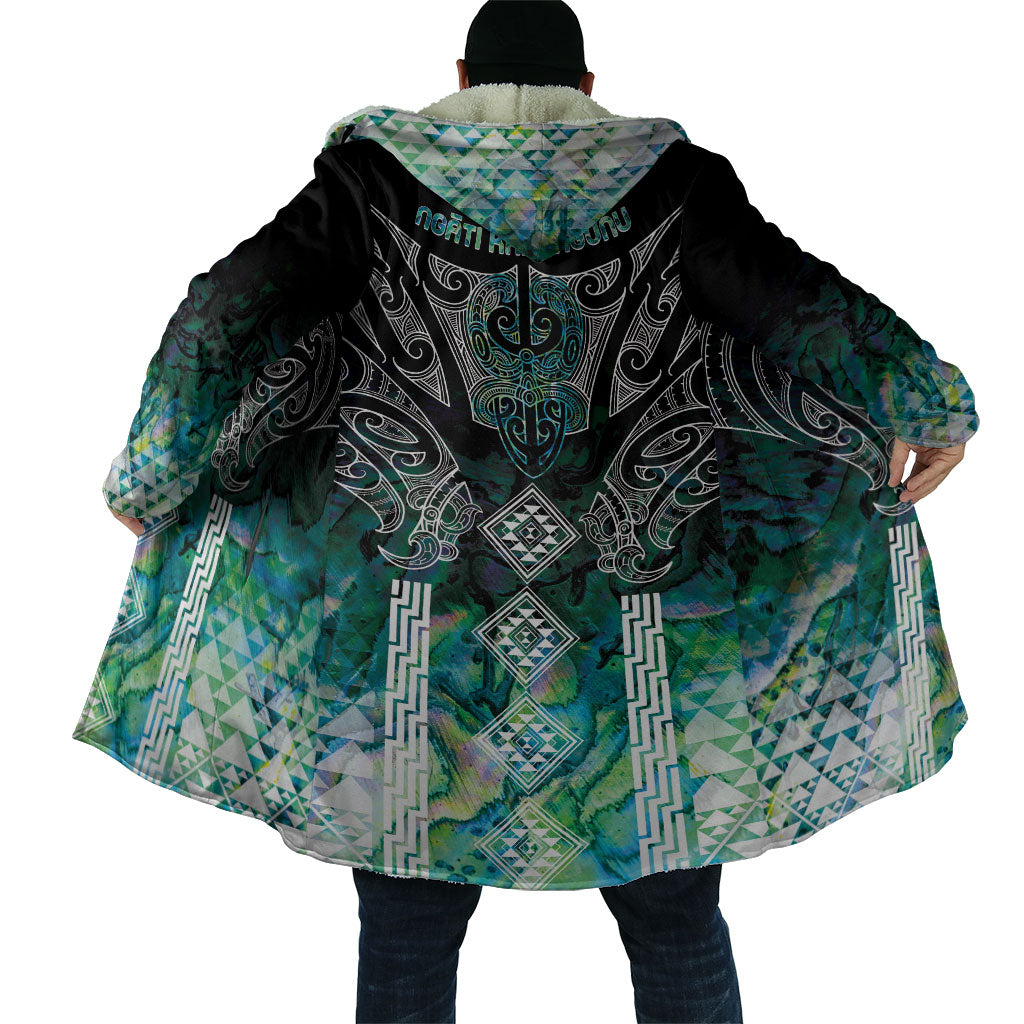 Aotearoa Maori Iwi Heritage Cloak Ngati Kahungunu Paua Shell Turquoise LT7 - Polynesian Pride