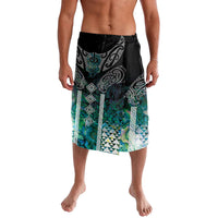 Aotearoa Maori Iwi Heritage Lavalava Ngati Kahungunu Paua Shell Turquoise LT7 Green Blue - Polynesian Pride